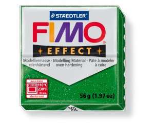 Polymerová hmota fimo 57 g effect - třpytivá zelená 502