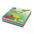Papíry na skládání Origami 500 listů, 15x15 cm v 10-ti barvách, 70g - mix barev