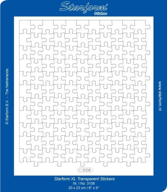 Obrysové samolepky - puzzle