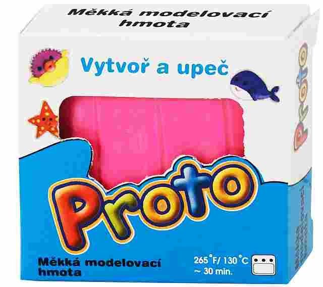 PROTO Polymerová hmota 58g - růžová neonová