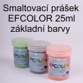 Smaltovací prášek - základní barvy 25ml | oranžová 14, červená 28, světle růžová 32, fialová 42, světlý tyrkys 46, zelená jarní 61