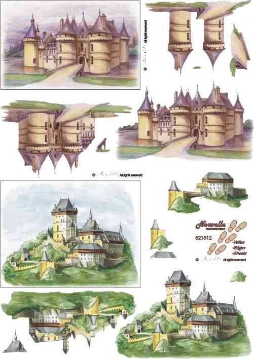 Karlštejn - 3D papír