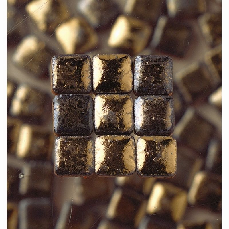 Keramická mozaika - glazura - černo zlatá 98