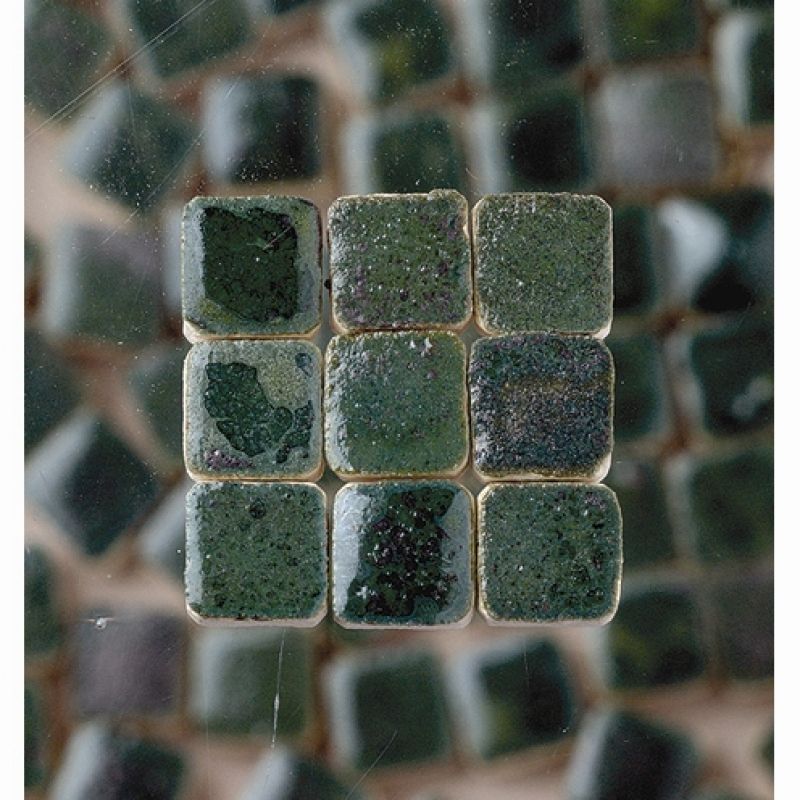 Keramická mozaika - glazura - zelená 67