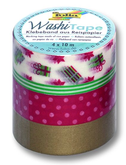 Washi Tape - dekorační lepicí páska - sada Girls vánoce