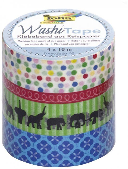 Washi Tape - dekorační lepicí páska - sada Sloni
