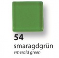 Mozaika z pryskyřice průhledná - zelená jedlová 58