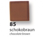 Mozaika z pryskyřice průhledná - hnědá čokoládová 85