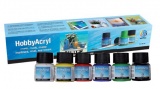 Akrylové barvy Nerchau - Hobby Acryl matt Starter set 6x20ml