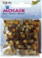 Mozaika třpytivá 5x5mm - 700dílků - hnědá