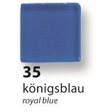 Mozaika z pryskyřice průhledná - královská modrá 35