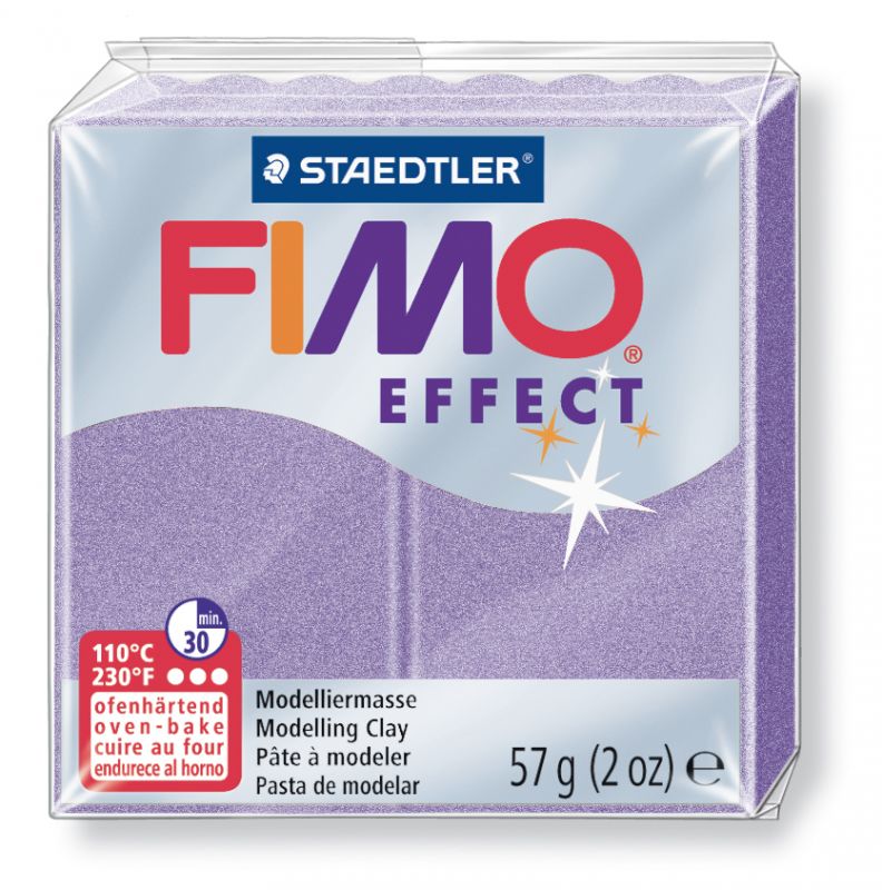 Polymerová hmota fimo 57 g effect - pastel lila perleťová 607