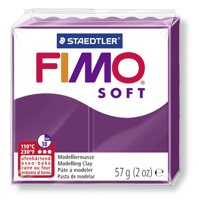 Fimo Soft Polymerová hmota 56g / fimo 57 g - trend královská fialová 66