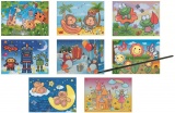 Magické kouzelné kreslení 20 x 15 cm | Medvídci, Opičky, Princezna a zámek, Roboti, Žabky