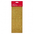 Samolepky obrysové zlaté 10x24cm - Vánoční stromečky