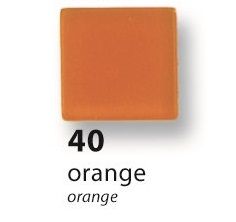 Mozaika z pryskyřice lesklá - oranžová 40
