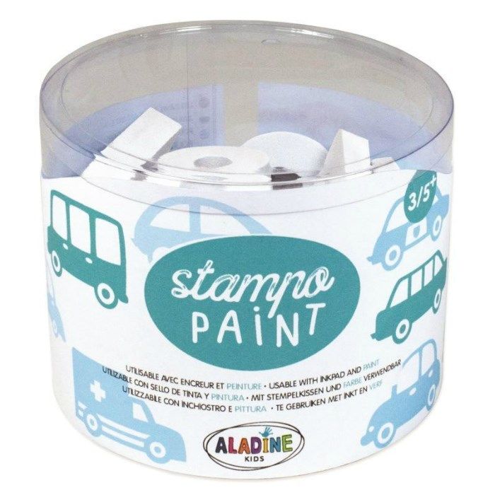 Auta - pěnová malovací razítka StampoPaint sada (12ks)