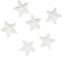 Dílky z polystyrenu hvězdy 6cm, 6ks