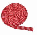 Pletený tubus 10m x 4cm červeno-šedý