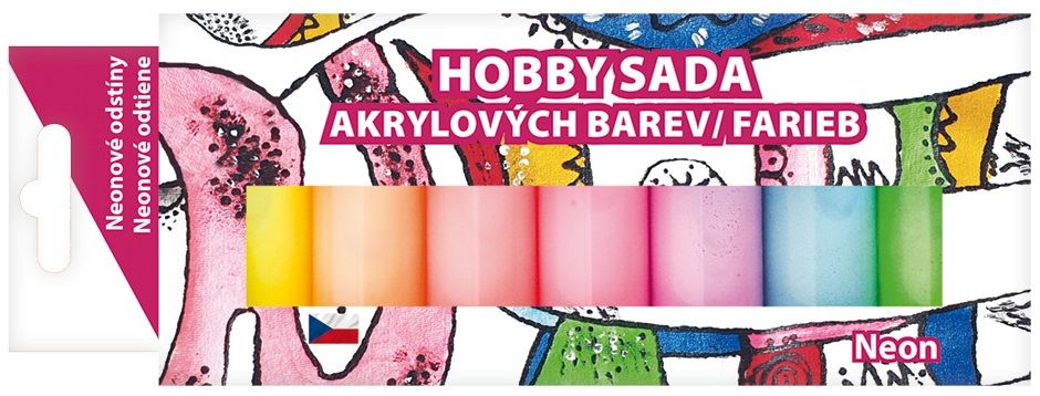 Sada akrylových barev 7 x 15 g, NEON