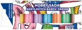 Sada akrylových barev 7 x 15 g, PERLEŤ